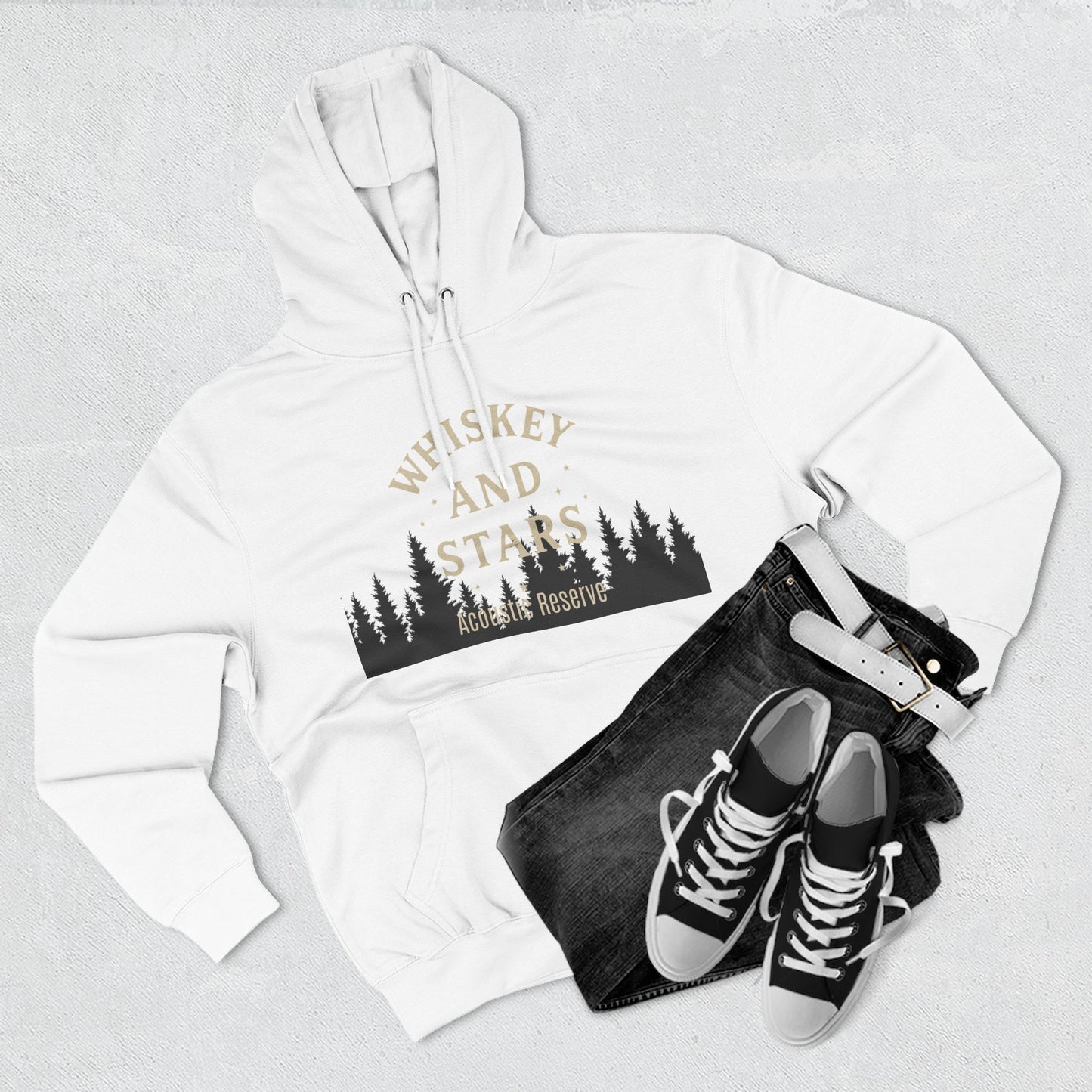 Cozy Whiskey and Stars Hoodie