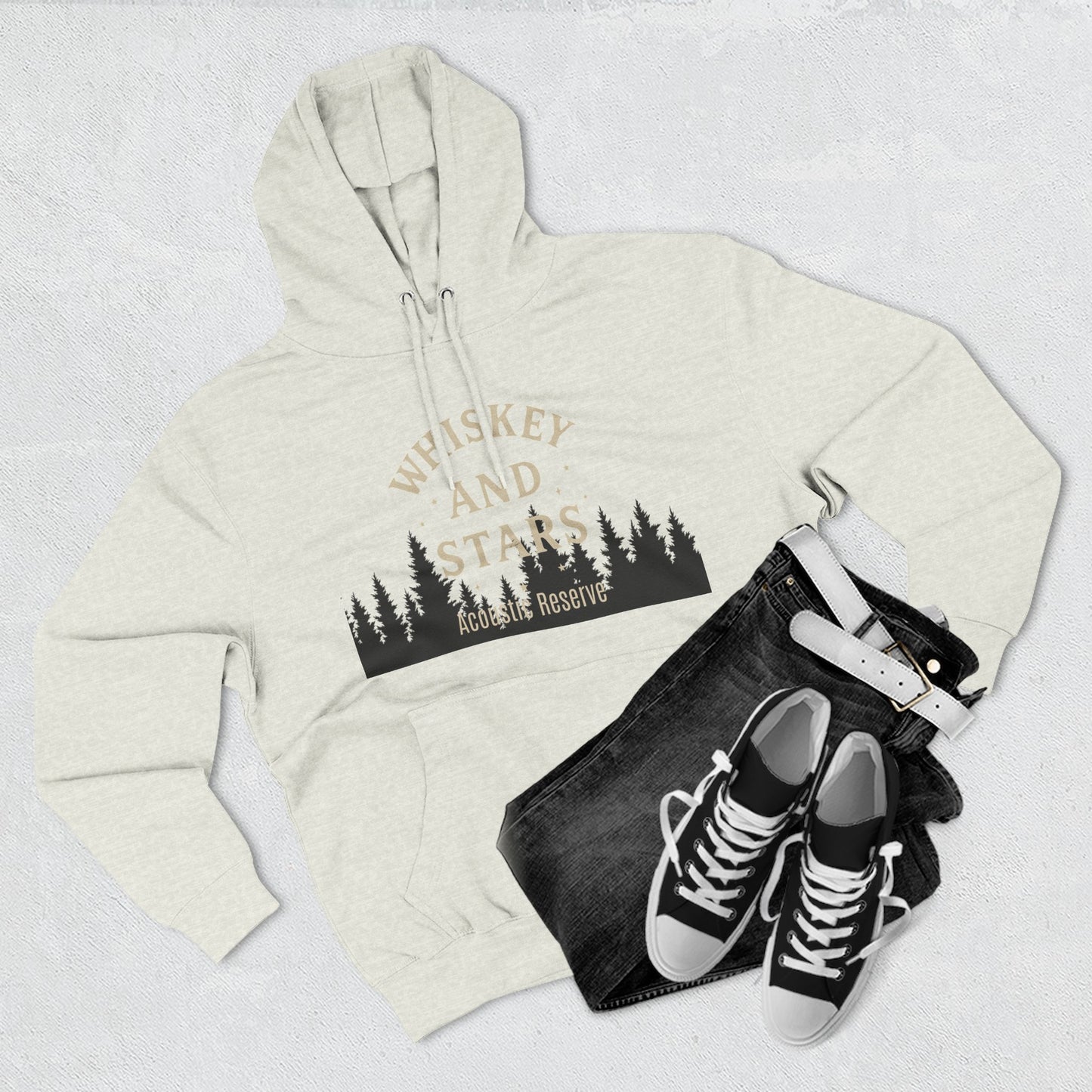 Cozy Whiskey and Stars Hoodie